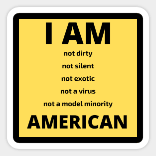 I am not a virus. I am American Sticker